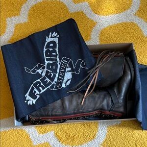 FREEBIRD by Steven Lancaster tall leather lace Boot